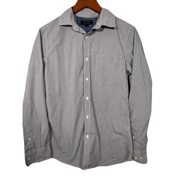 Banana Republic Other - Banana Republic Shirt Mens Sm Soft Wash Slim Fit Plaid Button Up Work Career EUC